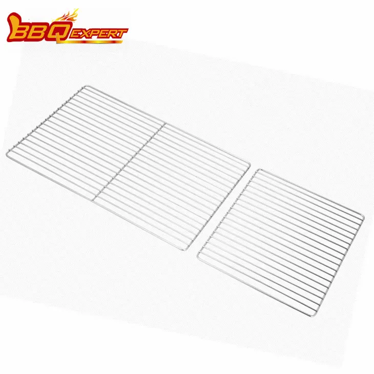 Paksendatud ema-poja struktuuriga roostevabast terasest grillrestid